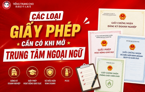 Các loại giấy phép cần có khi mở trung tâm