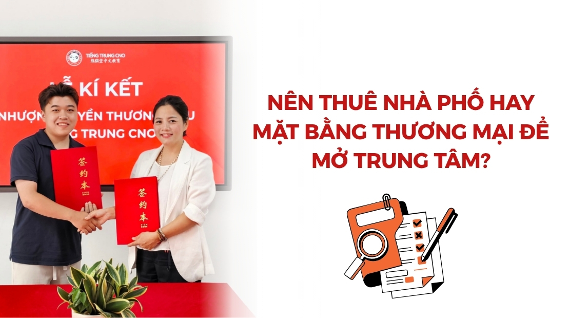 mặt bằng mở trung tâm ngoại ngữ