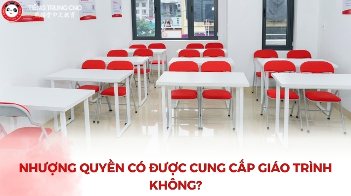 Nhượng quyền có được cung cấp giáo trình không?