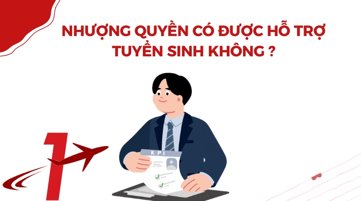 Nhượng quyền có được hỗ trợ tuyển sinh không?